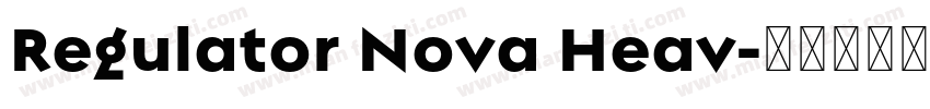 Regulator Nova Heav字体转换